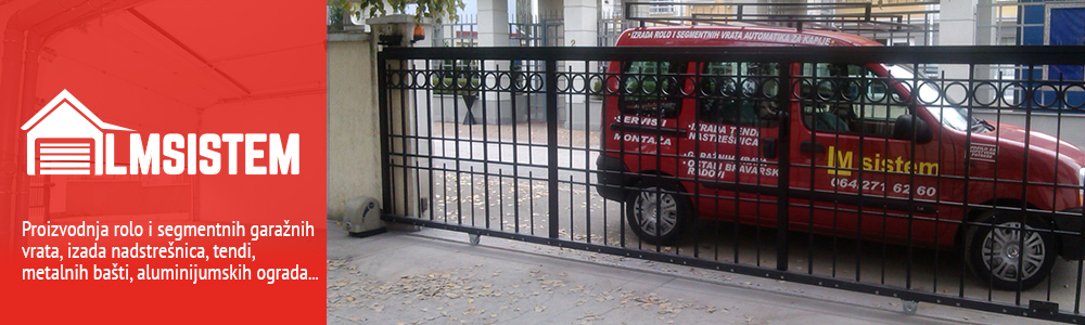 Proizvodnja rolo i segmentnih garažnih vrata, izradom nadstrešnica, tendi, metalnih bašti